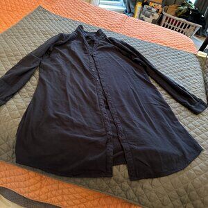 CP Shades Tamsin Textured Cotton Dress/Tunic XL in Ink NEW